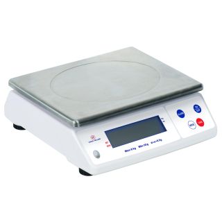 Professional electronic scale IP53 - max 12kg - 1g accuracy - removable tray st/st 29,8 x 23,6 cm