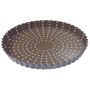 Non-stick perforated fluted tart mould - Ø320 mm h25 mm