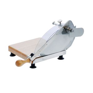Bread slicer - Wooden base - Round blade with stop