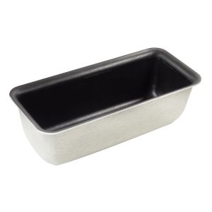 Stamped single serving cake mould - Non-stick coated aluminium - 100 x 38 x 35 mm