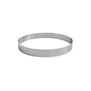 St/S perforated round pastry ring -  10/10 thickness  - Ø80 mm h35 mm
