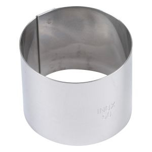St/st mousse ring - Thickness 6/10th - Ø80 mm h40 mm