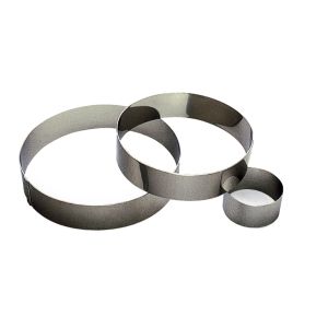 St/st mousse ring - Thickness 6/10th - Ø65 mm h45 mm