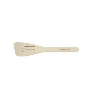 Curved slotted spatula - beechwood - 30 cm - PEFC