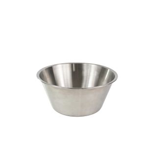 Flat bottom bowl - stainless steel - 16 cm