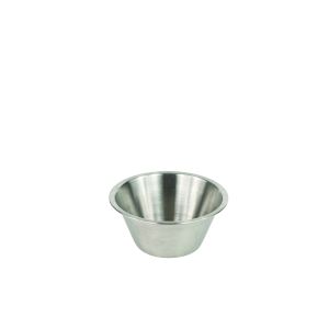 Flat bottom bowl - stainless steel - 20 cm