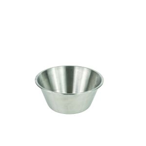 Flat bottom bowl - stainless steel - 28 cm