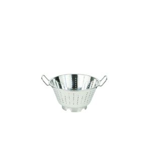 Conical stainless steel colander with base - 28 cm - 2 handles