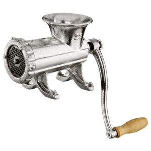 Manual meat grinder N°32 - Cast aluminium - 6,5 mm sieve - To screw