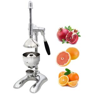 Lever-operated pomegranate and citrus juicer