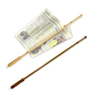 Newspaper stick - walnut varnish