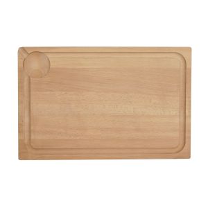 Cutting board with juice groove and juice collector - Wood - 500 x 300 x 25 mm