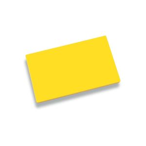 Cutting board - HDPE 500 - 400 x 300 x 20 mm - Yellow