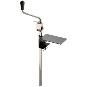 Professionnal manual can opener - Nickel plated - Table clamp - 550 mm