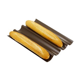 Bandeja para pan "baguette" - Antiadherente - 380 x 320 mm