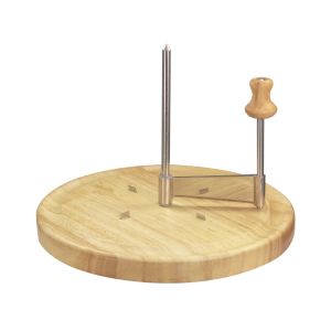 Ralladora giratoria para queso y chocolate - Soporte de madera 