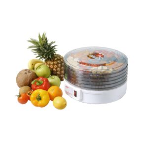 Deshidratador de frutas y verduras eléctrico  Ø33 cm 5 Bandejas apilable - 250 W.