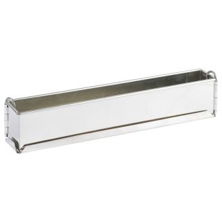 Pâté long uni (mini) - fer blanc - à charnière - fond démontable - 500 x 40 x 60 mm