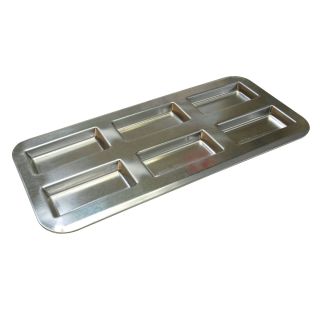 Tin plate 6 financiers baking sheet - 380 x 180 mm