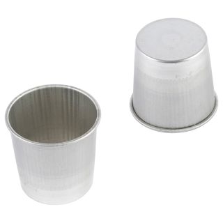 Flanero redondo alto "dariole" - Bordeado - Hojalata - 60x48x60 mm 