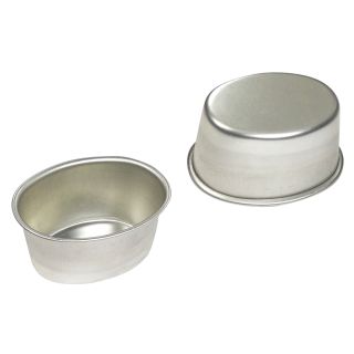 Molde aspic ovalado con fondo liso - Hojalata - 75x55x38mm