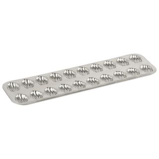 Plaque 20 madeleinettes - fer blanc - 395 x 125 x 13 mm