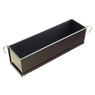 Non-stick springform long loaf pan - Plain - Removable bottom - 400 x 80 x 80 mm