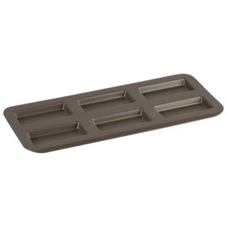 Non-stick 6 financiers baking sheet - 380 x 180 mm