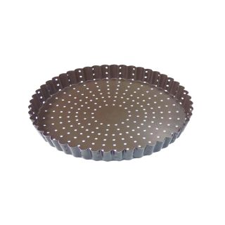 Non-stick perforated fluted tart mould - Ø240 mm h25 mm