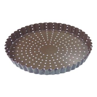 Non-stick perforated fluted tart mould - Ø300 mm h25 mm
