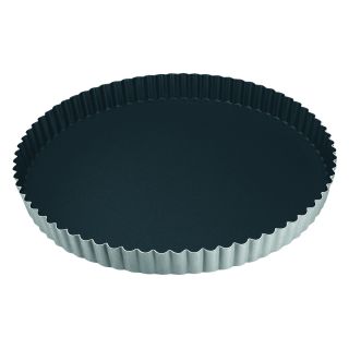Obsidian round fluted tart mould - fixed bottom - Ø280 mm