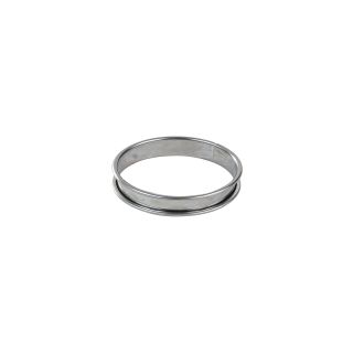 Aro de tarta borde redondo - Espesor de 4/10 - Ø140 mm - A20mm - inox