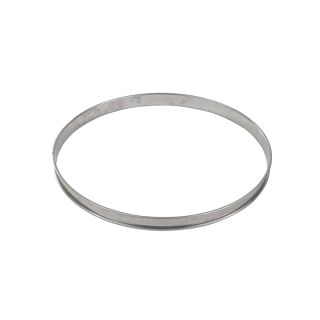 St/st tart ring - Rolled edges - 4/10 thickness - Ø260 mm / h20 mm