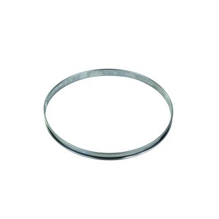St/st tart ring - Rolled edges - 4/10 thickness - Ø280 mm / h20 mm
