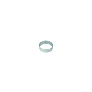 Cercle à mousse inox - épaisseur 6/10è - Ø50 mm h40 mm