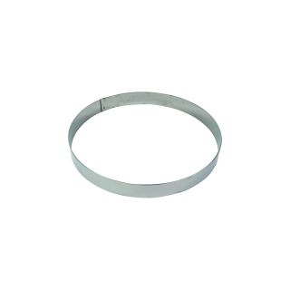 Cercle à mousse inox - épaisseur 10/10è - Ø180 mm h45 mm