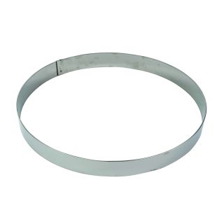 Cercle à mousse inox - épaisseur 10/10è - Ø280 mm h45 mm
