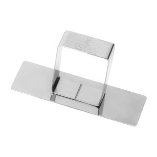 St/st cake frame - rectangle pusher - 88 x 28 x 47 mm