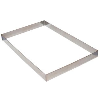St/st heavy cake frame - 595 x 395 x 45 mm