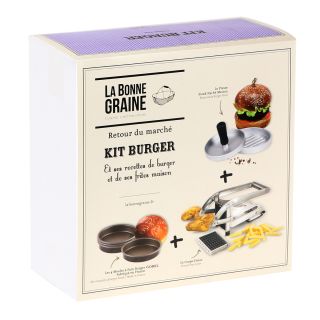 Kit burger (home-made burger press, burger bread mould ,french fries cutter)