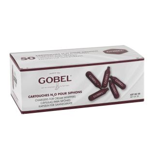 Cartouches de gaz N₂0 GOBEL pour siphons (lot de 50)