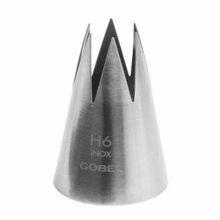 Douille cannelée - inox - 6 dents - Ø 23 mm
