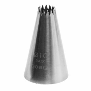 Douille à petits fours - inox - 14 dents - Ø 10 mm