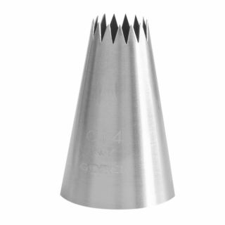 Douille à petits fours - inox - 15 dents - Ø 14 mm