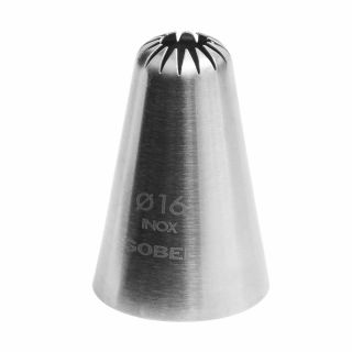 Douille rose - inox - 15 dents - Ø 16 mm