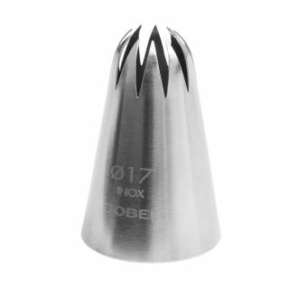 Douille rose - inox - 12 dents - Ø 17 mm