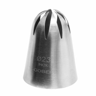Douille rose - inox - 8 dents - Ø 23 mm