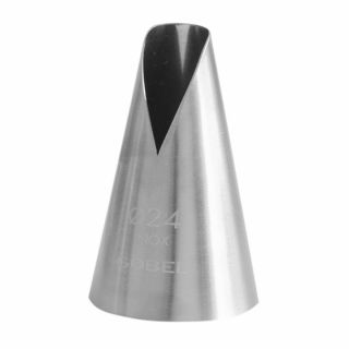 Douille Saint-Honoré avec pan coupé arrondi - inox - Ø 24 mm