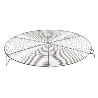 Rejilla tejida redonda para tartas - inox - Ø 28 cm