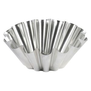 Brioche grosses côtes - fond plat - fer blanc - Ø220/99 mm - h87 mm